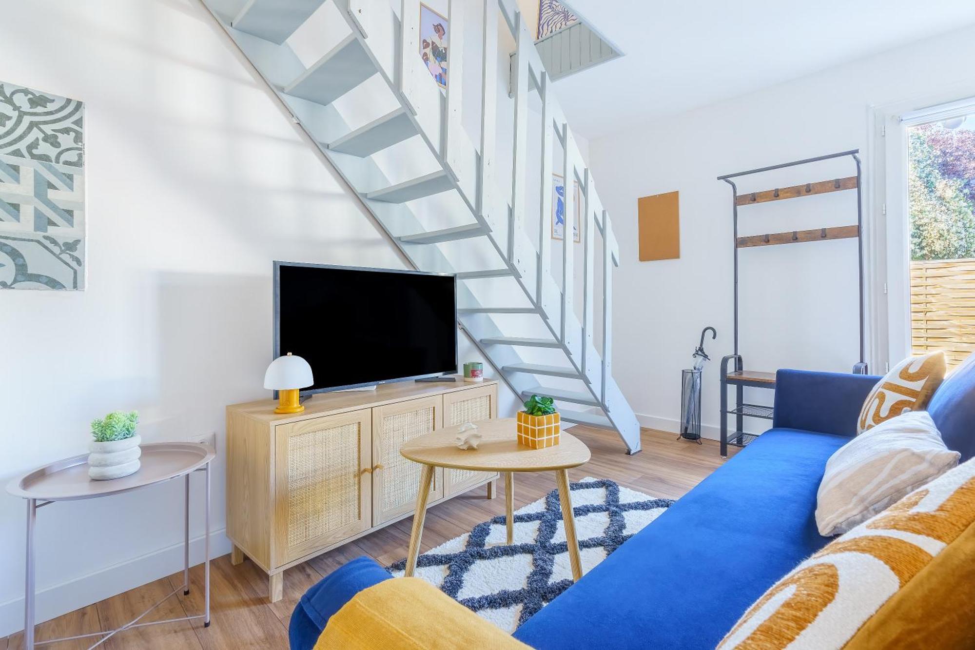 Maisonnette Bleu Horizon Avec Jardin - 2Min Gare - Serenito Homes Saint-Just-en-Chaussee Exterior photo